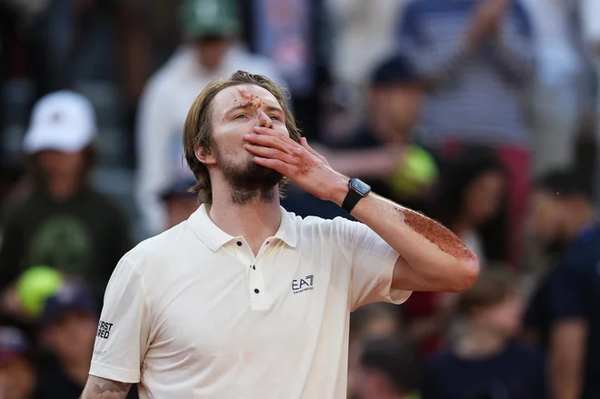 Aleksandru Bubliku je prvič uspel preboj v četrfinale grand slama. FOTO: Dimitar Dilkoff/AFP