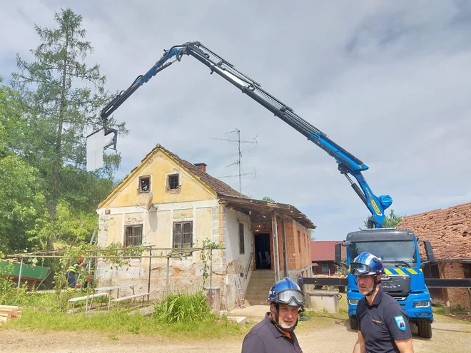 Štab civilne zaščite za Pomurje je v prizadete občine poslal enoto za hitri odziv na nesreče, ki jih povzroči narava oz. podnebje. FOTO: Štab civilne zaščite za Pomurje