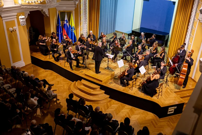 To nedeljo, 8. junija, ob 11. uri bo Celjski godalni orkester nastopil v celjskem mestnem parku, 25. junija pa bodo ob državnem prazniku igrali v Laškem. FOTO: Nik Jarh