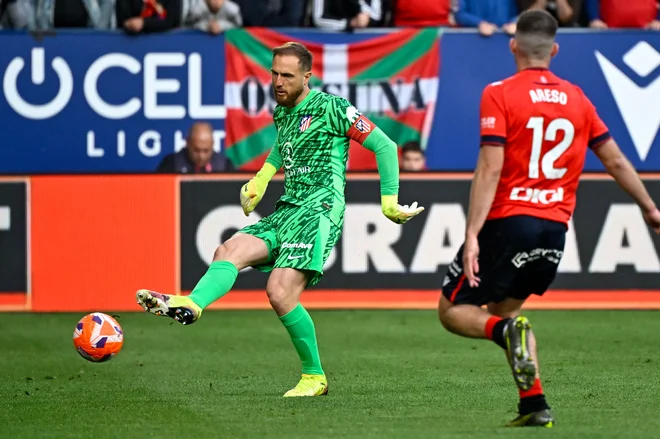 Jan Oblak je v minuli sezoni na 36 tekmah prejel 30 zadetkov. FOTO: Ander Gillenea/AFP