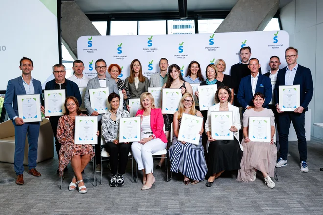 Certifikat Športu prijazno podjetje je v prvi generaciji OKS podelil 19 podjetjem. FOTO: OKS