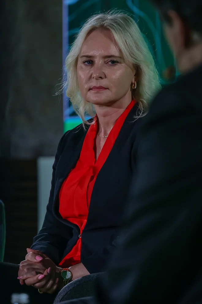 Vesna Prodnik, članica uprave Telekoma Slovenije, pristojna za tehnologijo. FOTO: Črt Piksi/Delo