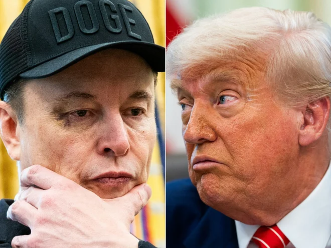 Prepir med dosedanjima tesnima sodelavcema Donaldom Trumpom in Elonom Muskom pretresa Ameriko. FOTO: Allison Robbert/AFP