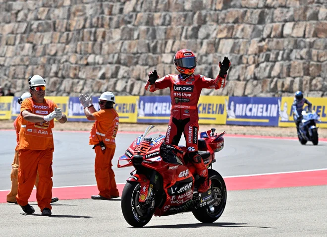 Marc Marquez je bil najboljši in je slavil v soboto. FOTO: Jose Jordan/AFP
