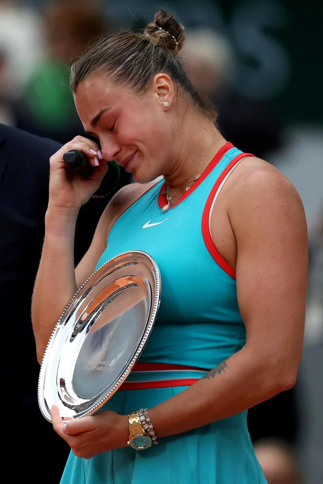 Neutolažljiva Arina Sabalenka FOTO: Alain Jocard/AFP