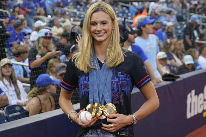 Summer McIntosh je zablestela še s svetovnim rekordom. FOTO: John E. Sokolowski/Usa Today Sports