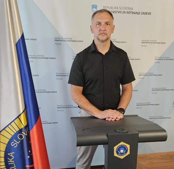 Primož Podbelšek, vodja oddelka za splošno kriminaliteto na Policijski upravi Ljubljana. FOTO: Policija