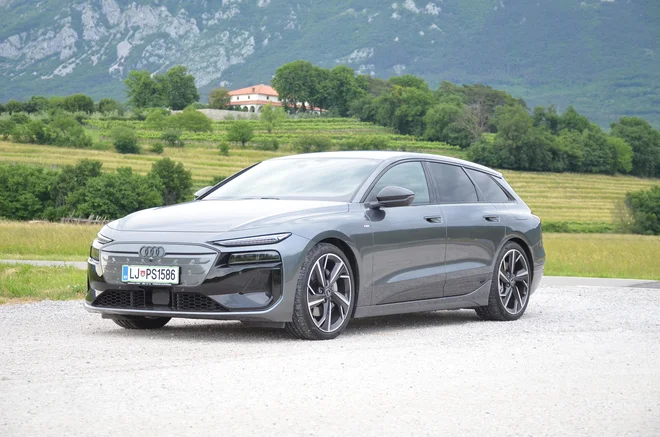 Audi A6 avant e-tron je električni karavan s konkretnimi sposobnostmi. FOTO: Gašper Boncelj
