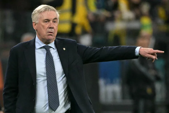 Carlo Ancelotti je vodenje Brazilije začel z neodločenim izidom in zmago ter uvrstitvijo na mundial. FOTO: Nelson Almeida/AFP