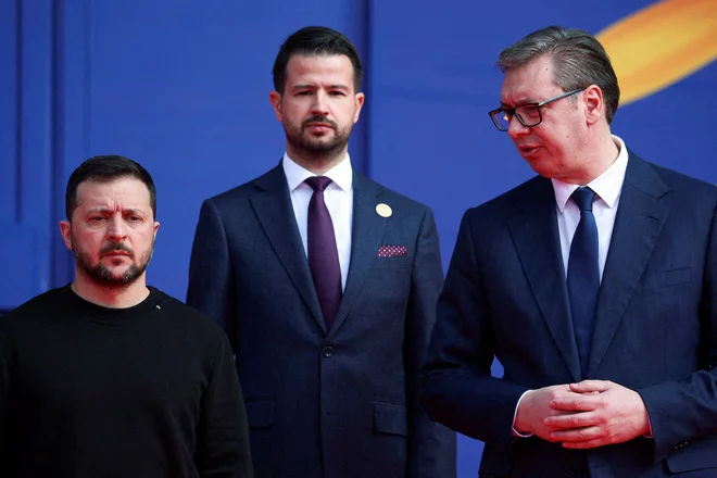 Da bo srbski predsednik odpotoval v Odeso, je dolgo veljalo za skrivnost. FOTO: Florion Goga/Reuters