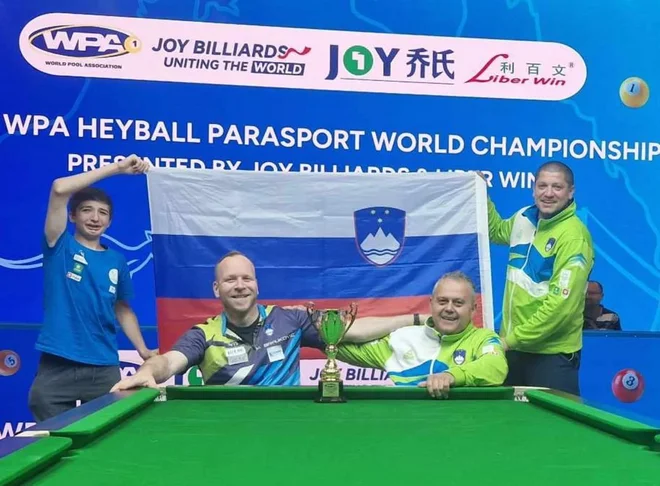 Matej Brajkovič je v finalu slavil s 5:2. FOTO: Zveza Paraplegikov Slovenije