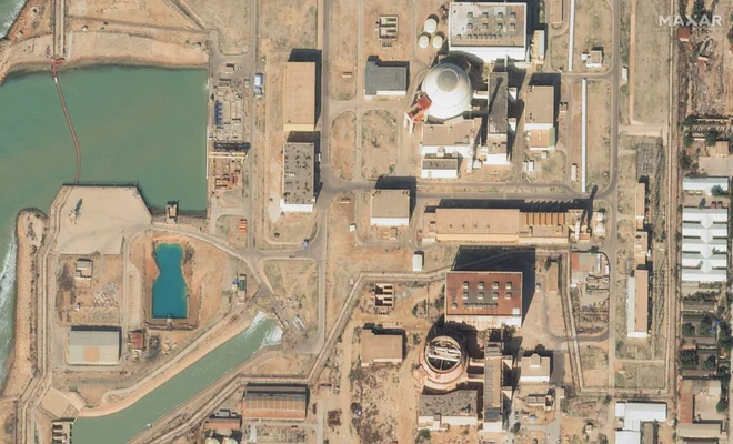 Satellite picture of Busheher Nuclear Power Plants (taken January 2025) Photo: Maxar Technologies/Reuters


 
