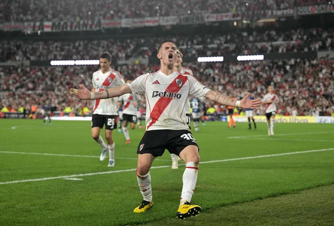 Franco Mastantuono gre iz argentinskega River Plata k Real Madridu. FOTO: Juan Mabromata/AFP