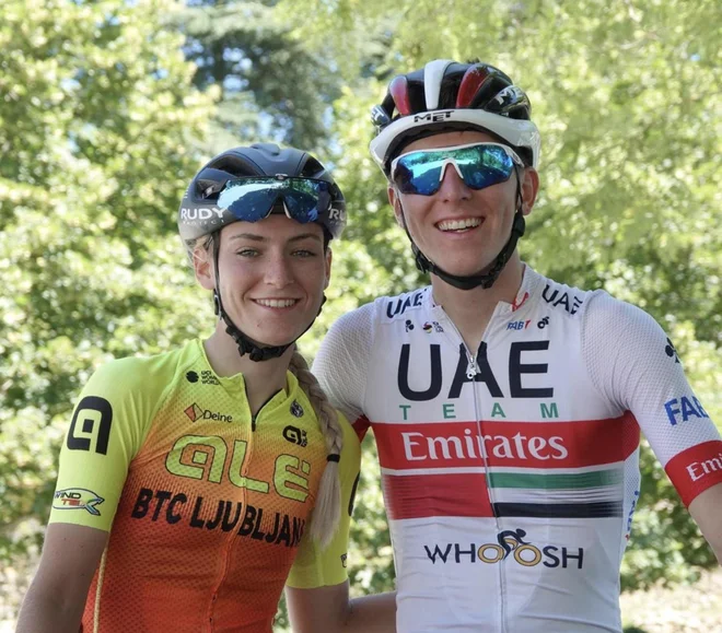 Urška in Tadej blestita v Franciji in Švici. FOTO: osebni arhiv