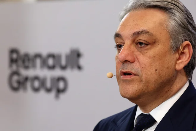 Luca de Meo po petih letih vodenja Renaulta podjetje zdaj zapušča.

FOTO: Alain Jocard Afp