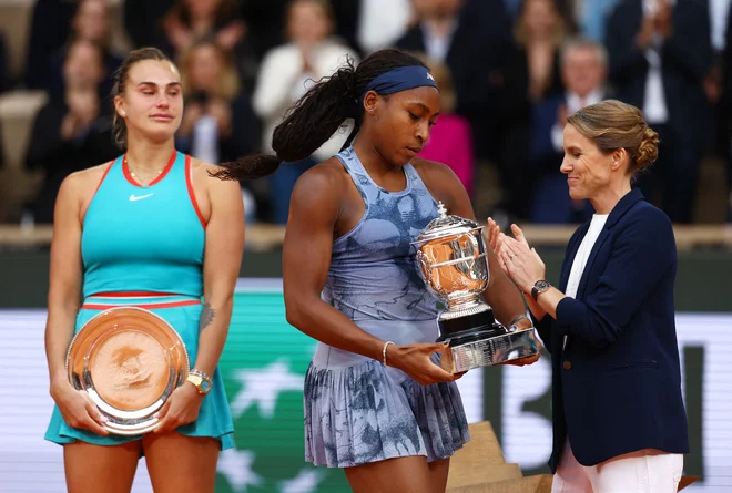 Coco Gauff je osvojila prvi naslov za grand slam. FOTO: Lisi Niesner/Reuters