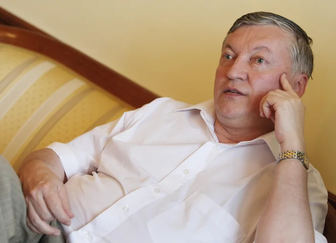 Anatolij Karpov je večkrat gostoval v Sloveniji, prvič kot svetovni prvak pa pred natanko 50 leti. FOTO: Tadej Regent