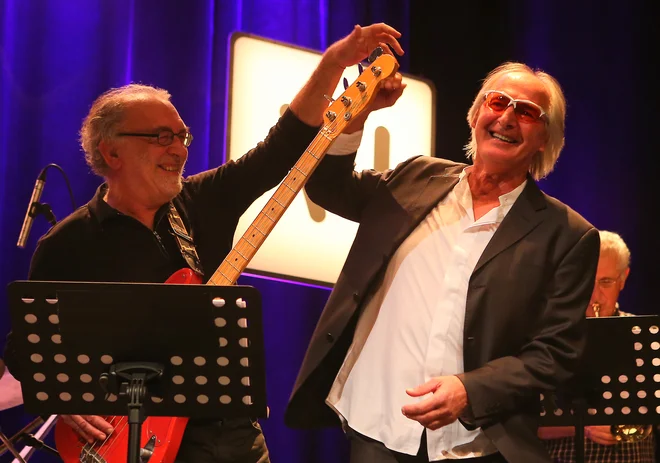 Novembra 2014 je po 40 letih stopil na oder z znamenitimi Mladimi levi v okviru cikla Siti za dobro musko v ljubljanskem SiTi teatru. FOTO: Jože Suhadolnik