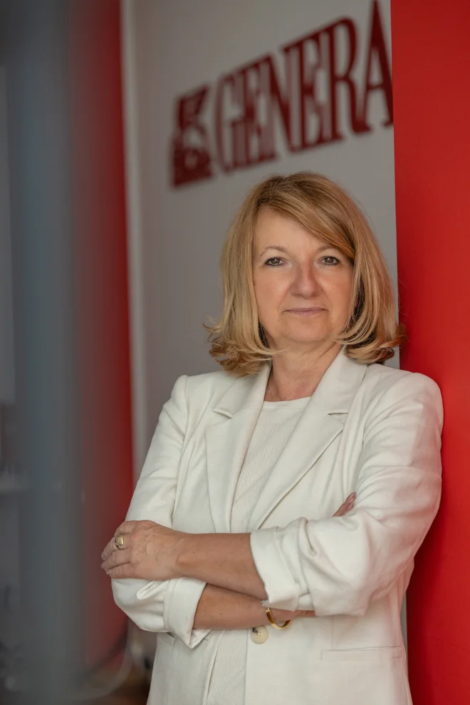 Vanja Hrovat, predsednica uprave zavarovalnice Generali. FOTO: Črt Piksi