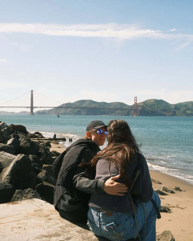 Daniel Tschofenig in Alexandria Loutitt sta uživala tudi v San Franciscu. FOTO: Instagram D. T.