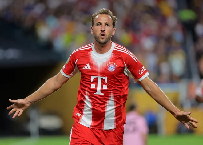 Harry Kane je bil strelec za Bayern. FOTO: Sam Navarro/Reuters