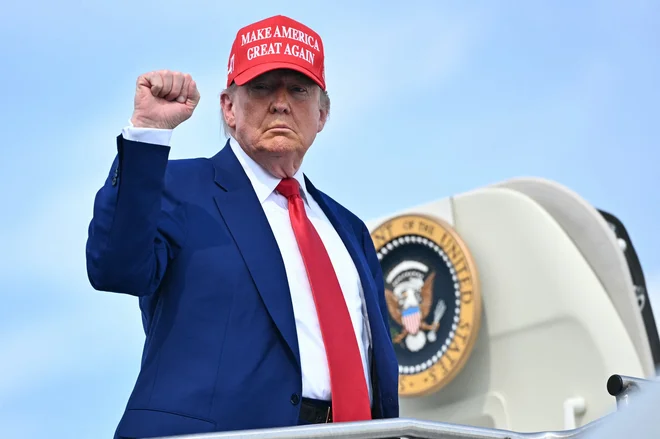 Ameriški predsednik Donald Trump. FOTO: Mandel Ngan/Afp