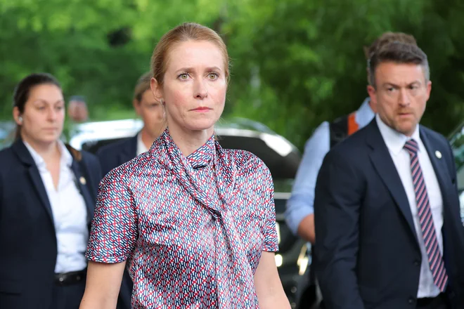 Visoka zunanjepolitična predstavnica EU Kaja Kallas možnosti za ukrepe proti Izraelu, ki bi jih lahko sprejeli, še ne bo predstavila. FOTO: Denis Balibouse/Reuters
