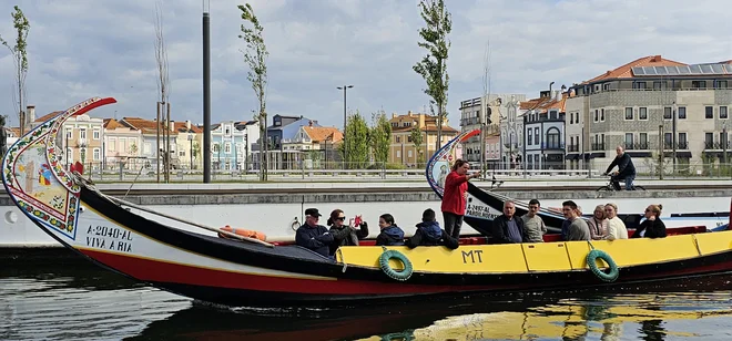V portugalskih Benetkah prevažajo turiste z velikimi gondolami, ki jim pravijo moleceiros. Vendar gondoljerji ne veslajo.