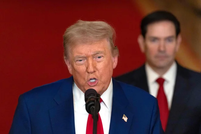 Vrnitev Donalda Trumpa v Belo hišo je v Evropi sprožila alarm in strah pred digitalno prihodnostjo. FOTO: Carlos Barria/AFP