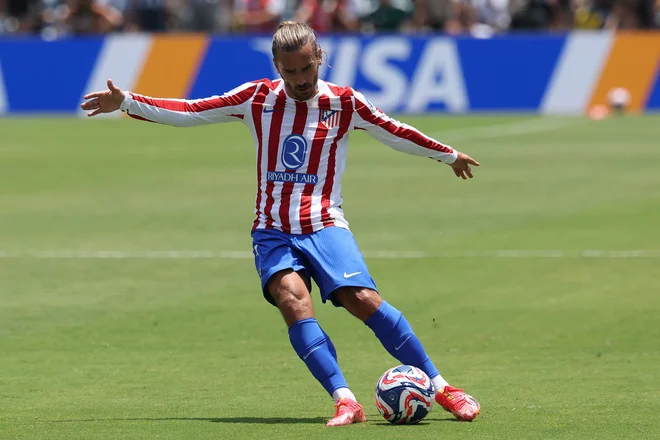 Antoine Griezmann je zabil zmagoviti gol za Atletico. FOTO: Patrick T. Fallon/AFP