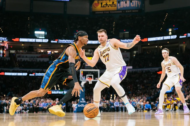Pot do finala lige NBA bo vsaj še nekaj sezon vodila mimo Oklahome. FOTO: William Purnell/AFP