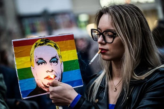 Organizatorji parade: Ta boj ni le za skupnost LGBT+, ampak za vse. FOTO: Marton Monus/Reuters