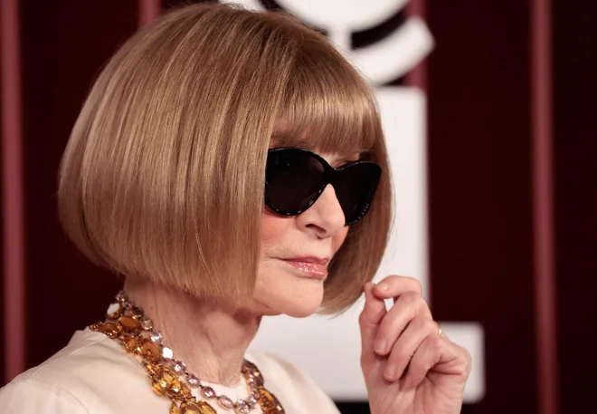 Anna Wintour, kraljica mode in urednica. FOTO: Kena Betancur/AFP