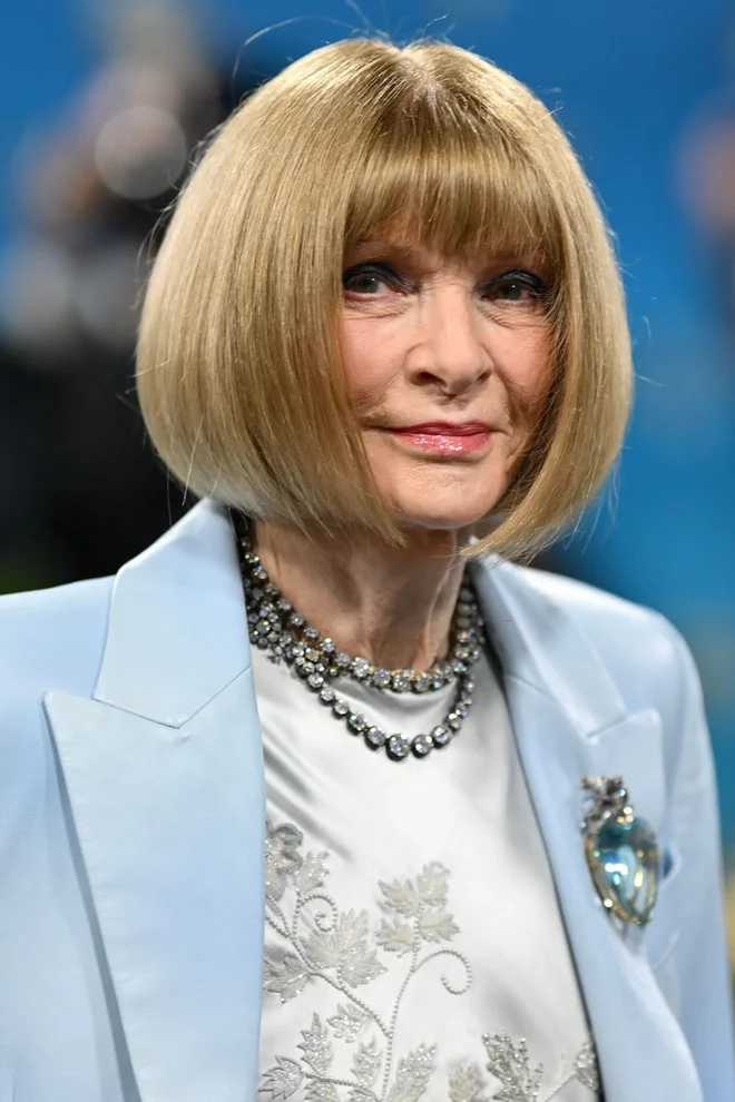 Anna Wintour, naj bi bila navdih za lik Mirande Priestly v knjigi Hudičevka v Pradi. FOTO: Angela Weiss/AFP