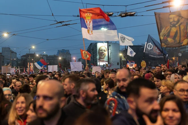 Na Vidov dan študentje v Srbiji napovedujejo nov velik protest. FOTO: Voranc Vogel
