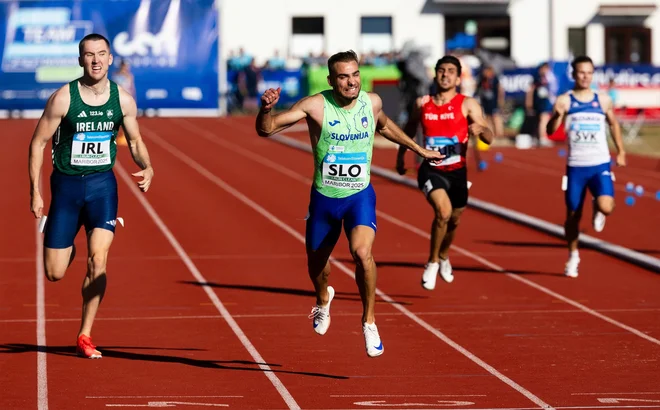 Rok Ferlan je presenetil z državnim rekordom na 400 metrov. FOTO: Vid Ponikvar/Sportida via AZS