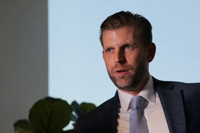 Eric Trump je poslovnež ter tretji otrok oziroma drugi sin Donalda Trumpa z Ivanko Trump. FOTO: Amr Alfiky/Reuters