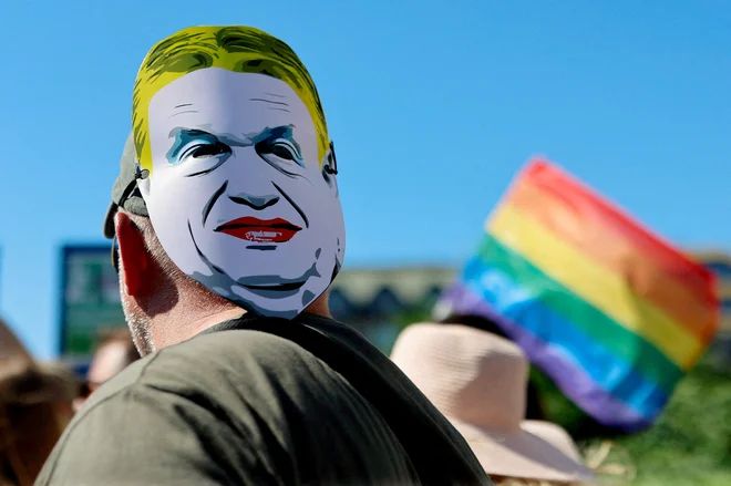 Madžarska vlada je marca letos poskušala prepovedati parado ponosa. FOTO: Lisa Leutner/Reuters