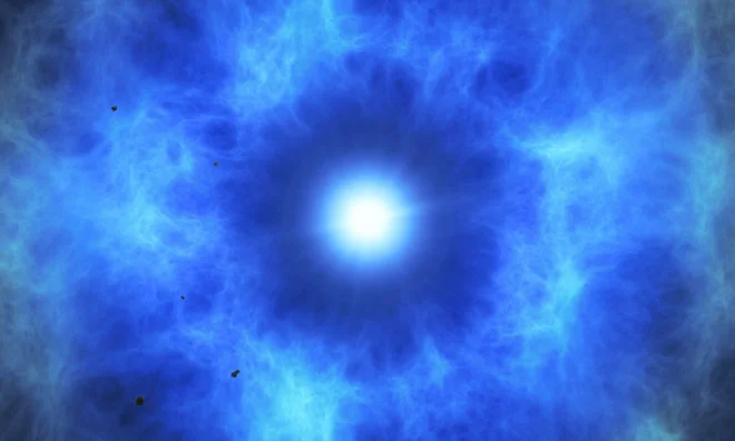 Umetniška upodobitev eksplozije zvezde. FOTO: Eso/AFP


 
