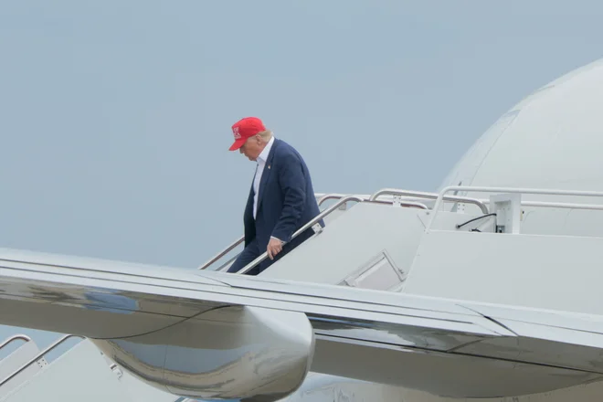 Donald Trump je pozval Hamas, naj sprejme 60-dnevno premirje v Gazi. Foto AFP