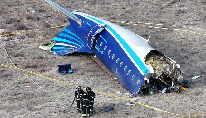 Odnosi med Azerbajdžanom in Rusijo so se zaostrili lani ob božiču, ko je v Kazahstanu strmoglavilo azerbajdžansko potniško letalo. FOTO: Azamat Sarsenbayev​​/Reuters
