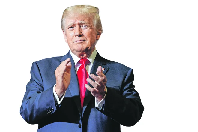 Pet mesecev po ponovnem vstopu v Belo hišo ­Donald Trump suvereno obvladuje državo. FOTO: Gaelen Morse/Reuters