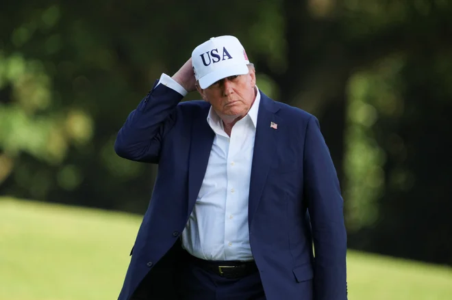 Ameriški predsednik Donald Trump. FOTO: Ken Cedeno/Reuters