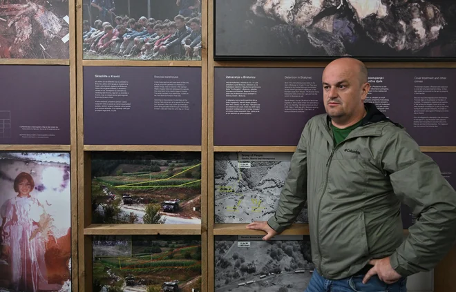 Azir Osmanović je kustos v Spominskem centru Srebrenica. FOTO: Žiga Živulović Jr./Agencija Bobo