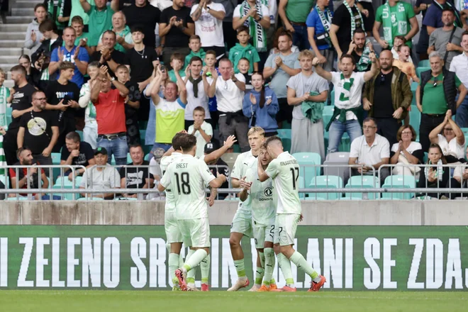 Prvi gol za Olimpijo je dosegel Diogo Pinto. FOTO: Voranc Vogel
