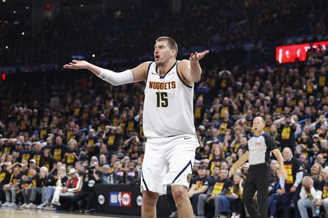 Nikola Jokić zaenkrat ne bo podaljšal pogodbe z Denverjem. FOTO: Alonzo Adams/Reuters