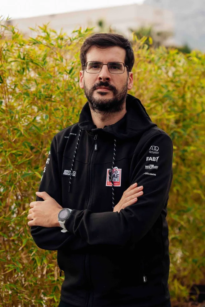 Javier Sola je pred sezono 2024 postal trener Tadeja Pogačarja. Foto Uae Team Emirates