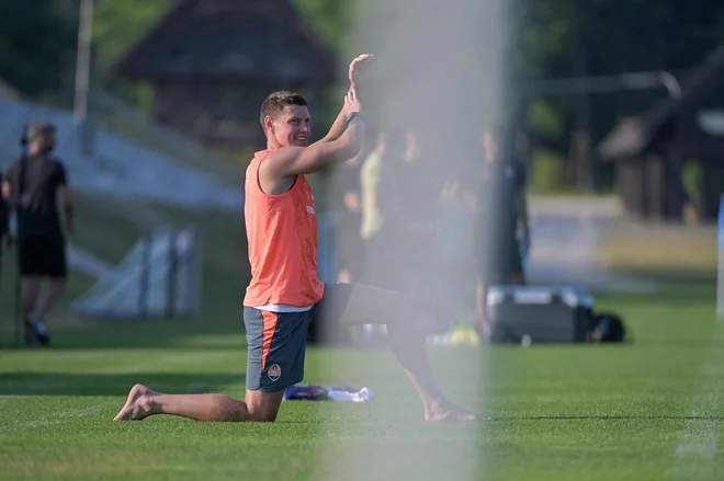 Trening Šahtarja na Brdu. FOTO: Šahtar Donjeck