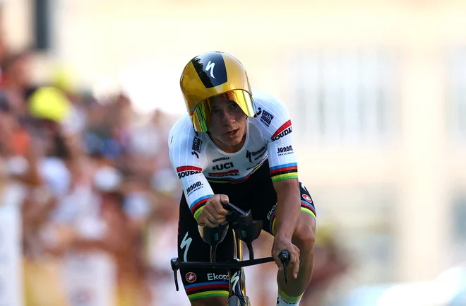 Remco se pustil presenetiti. FOTO: Sarah Meyssonnier Reuters