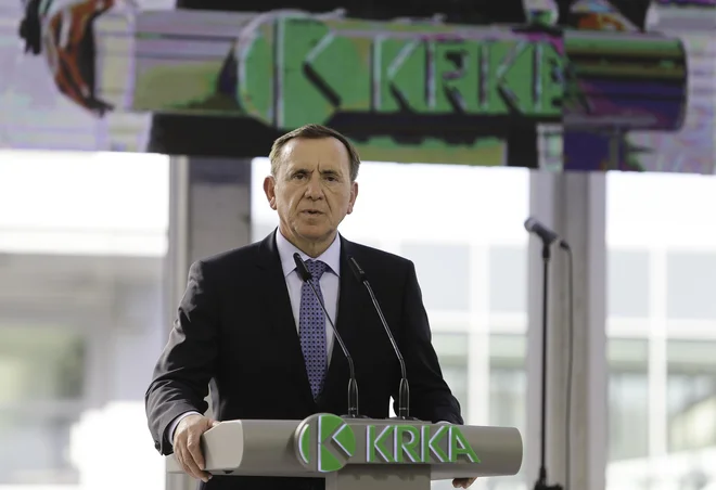 Krka's CEO Jože Colarič presented the first estimate of mid-year business performance to shareholders. PHOTO: Jože Suhadolnik/Delo